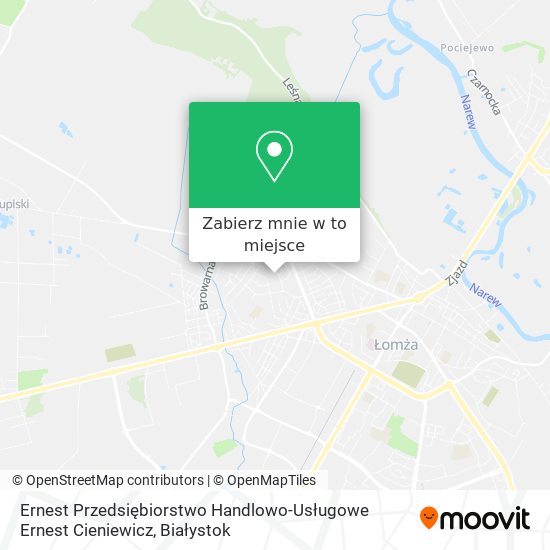Mapa Ernest Przedsiębiorstwo Handlowo-Usługowe Ernest Cieniewicz