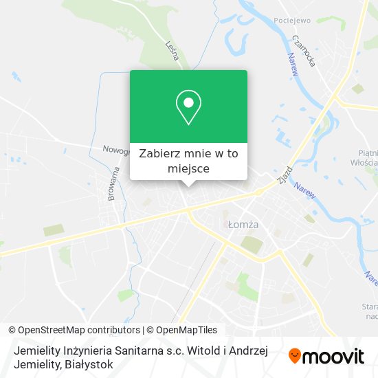 Mapa Jemielity Inżynieria Sanitarna s.c. Witold i Andrzej Jemielity