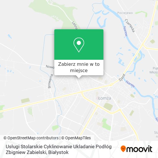 Mapa Usługi Stolarskie Cyklinowanie Ukladanie Podłóg Zbigniew Zabielski