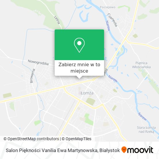 Mapa Salon Piękności Vanilia Ewa Martynowska