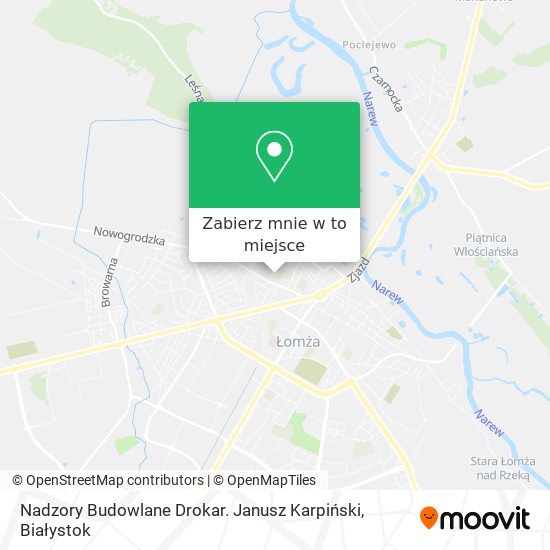 Mapa Nadzory Budowlane Drokar. Janusz Karpiński