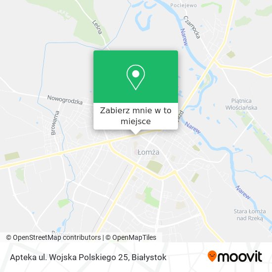 Mapa Apteka ul. Wojska Polskiego 25