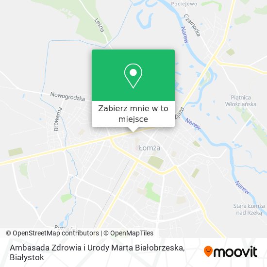 Mapa Ambasada Zdrowia i Urody Marta Białobrzeska