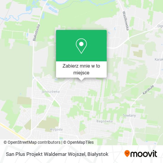 Mapa San Plus Projekt Waldemar Wojszel
