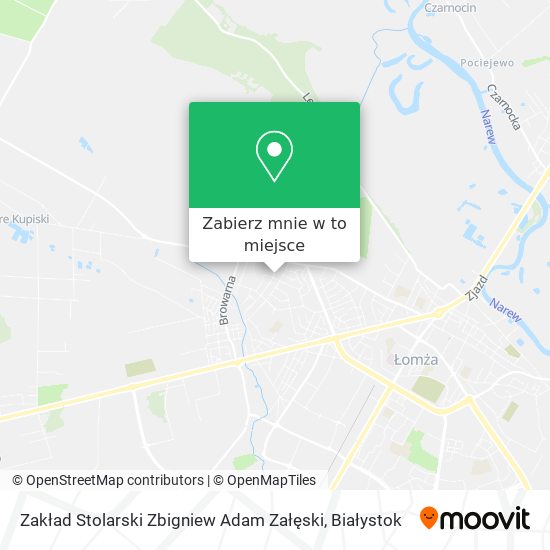 Mapa Zakład Stolarski Zbigniew Adam Załęski