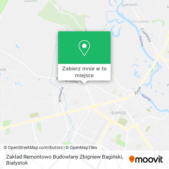 Mapa Zakład Remontowo Budowlany Zbigniew Bagiński