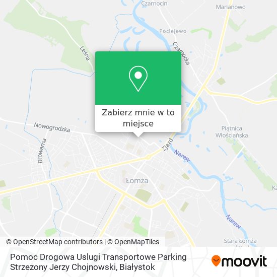 Mapa Pomoc Drogowa Uslugi Transportowe Parking Strzezony Jerzy Chojnowski