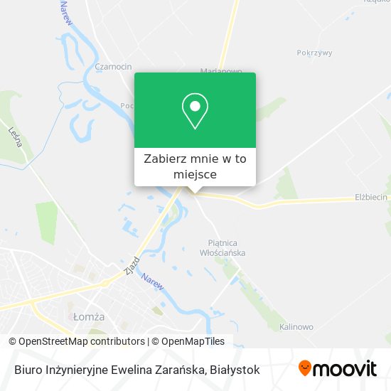 Mapa Biuro Inżynieryjne Ewelina Zarańska