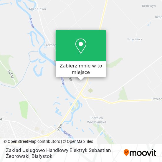 Mapa Zakład Usługowo Handlowy Elektryk Sebastian Żebrowski