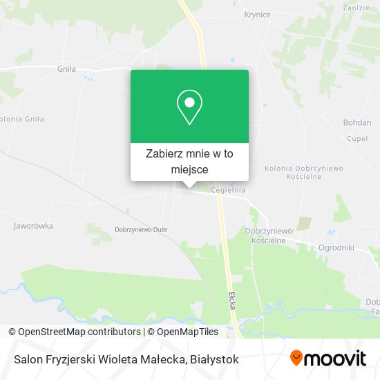 Mapa Salon Fryzjerski Wioleta Małecka