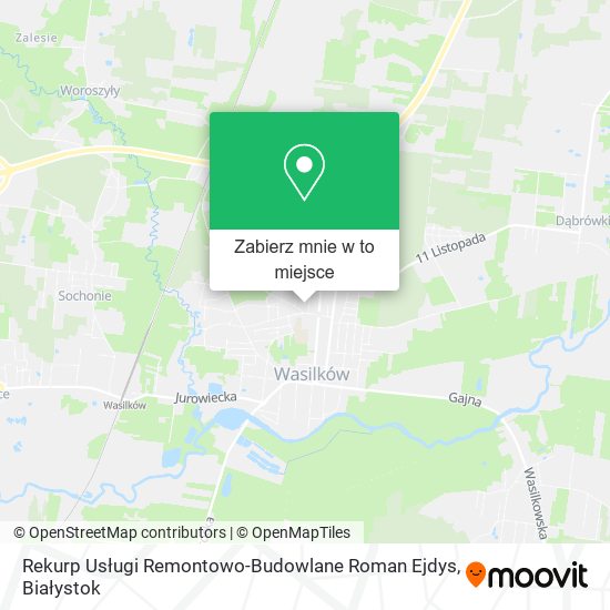 Mapa Rekurp Usługi Remontowo-Budowlane Roman Ejdys