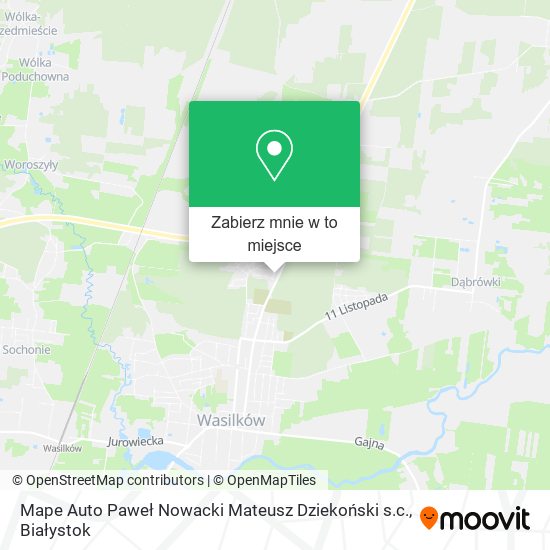 Mapa Mape Auto Paweł Nowacki Mateusz Dziekoński s.c.