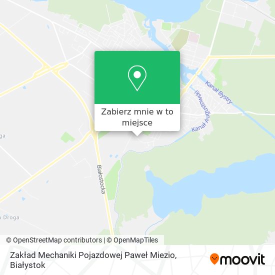 Mapa Zakład Mechaniki Pojazdowej Paweł Miezio
