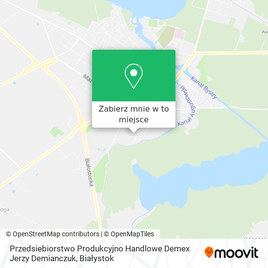Mapa Przedsiebiorstwo Produkcyjno Handlowe Demex Jerzy Demianczuk
