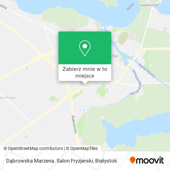 Mapa Dąbrowska Marzena. Salon Fryzjerski