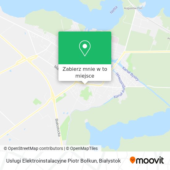 Mapa Usługi Elektroinstalacyjne Piotr Bołkun