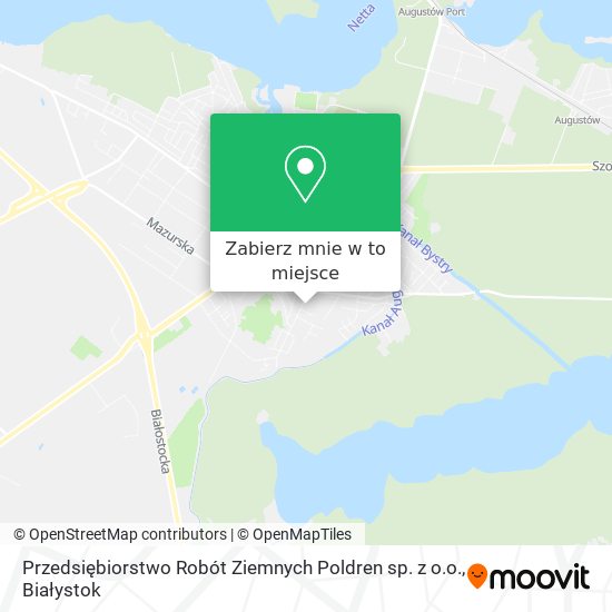 Mapa Przedsiębiorstwo Robót Ziemnych Poldren sp. z o.o.