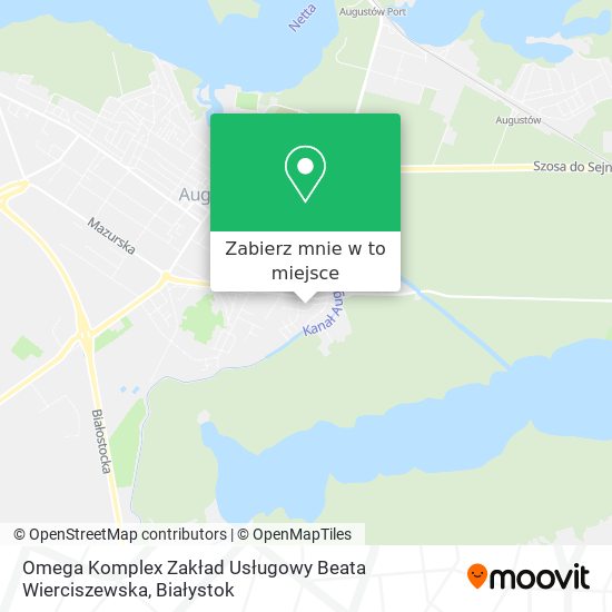 Mapa Omega Komplex Zakład Usługowy Beata Wierciszewska