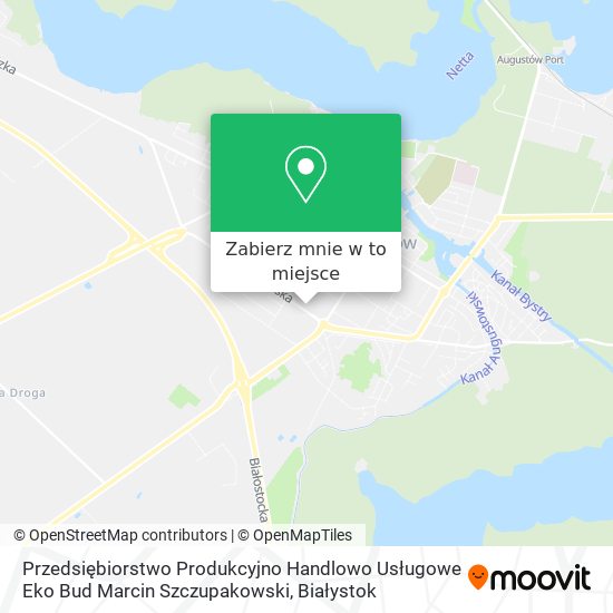 Mapa Przedsiębiorstwo Produkcyjno Handlowo Usługowe Eko Bud Marcin Szczupakowski