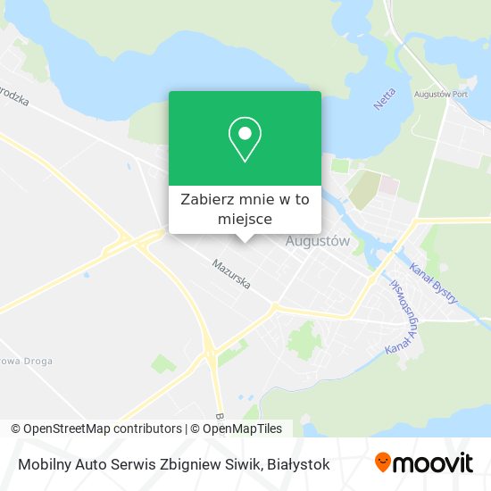 Mapa Mobilny Auto Serwis Zbigniew Siwik