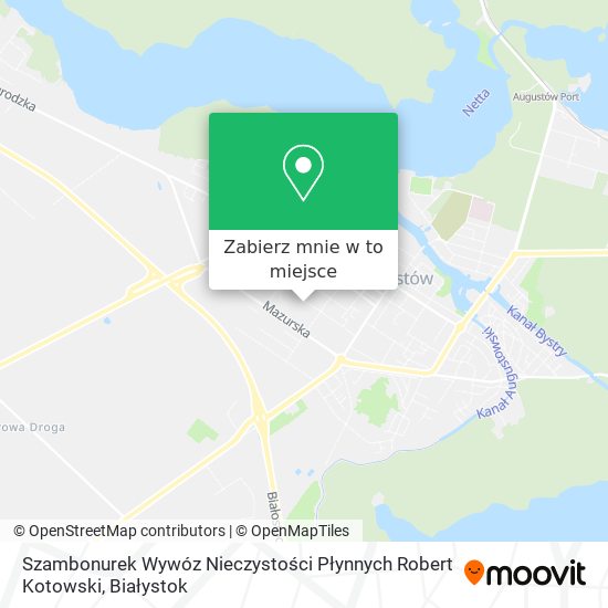 Mapa Szambonurek Wywóz Nieczystości Płynnych Robert Kotowski