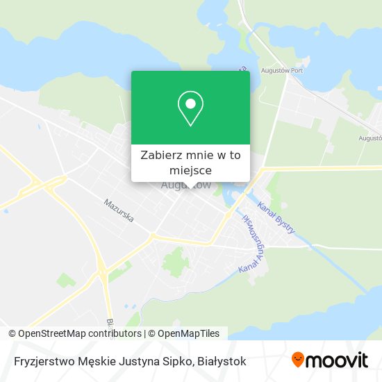 Mapa Fryzjerstwo Męskie Justyna Sipko