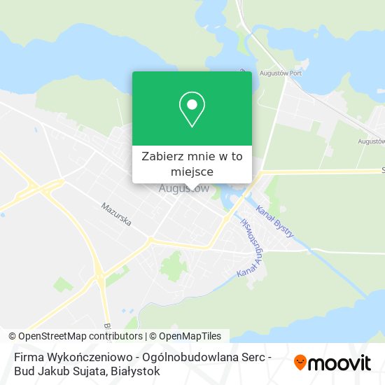 Mapa Firma Wykończeniowo - Ogólnobudowlana Serc - Bud Jakub Sujata