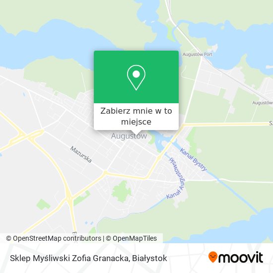 Mapa Sklep Myśliwski Zofia Granacka