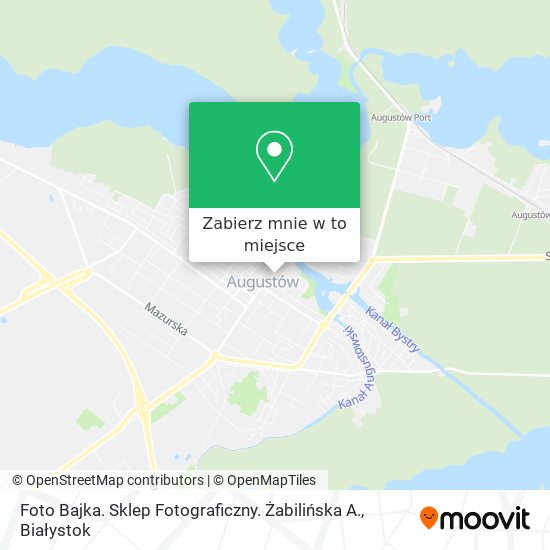 Mapa Foto Bajka. Sklep Fotograficzny. Żabilińska A.