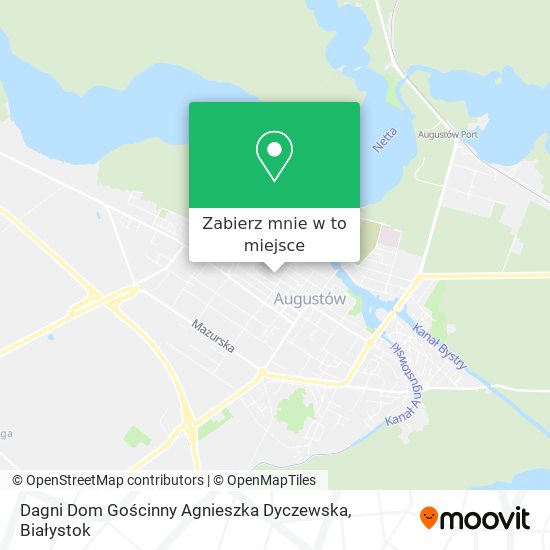 Mapa Dagni Dom Gościnny Agnieszka Dyczewska