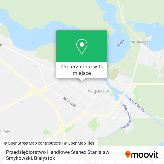 Mapa Przedsiębiorstwo Handlowe Stanex Stanisław Smykowski