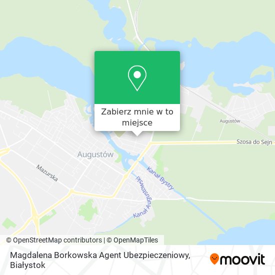 Mapa Magdalena Borkowska Agent Ubezpieczeniowy
