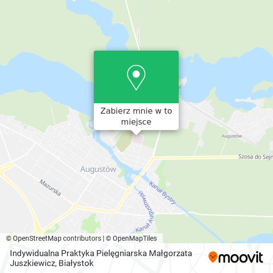 Mapa Indywidualna Praktyka Pielęgniarska Małgorzata Juszkiewicz
