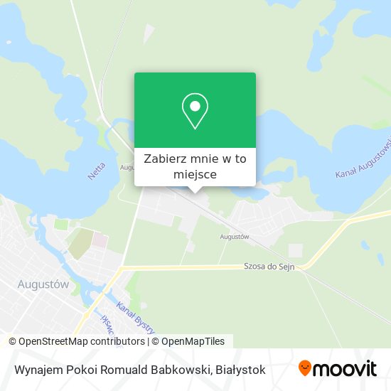 Mapa Wynajem Pokoi Romuald Babkowski
