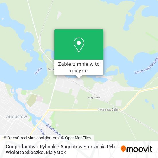Mapa Gospodarstwo Rybackie Augustów Smażalnia Ryb Wioletta Skoczko