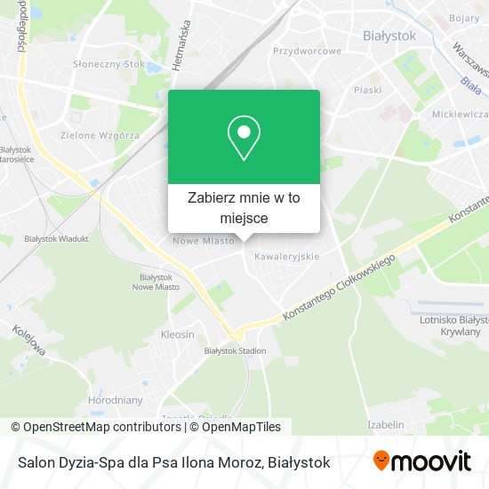 Mapa Salon Dyzia-Spa dla Psa Ilona Moroz