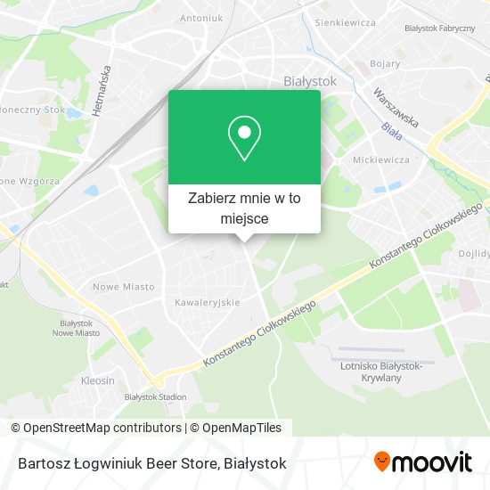 Mapa Bartosz Łogwiniuk Beer Store
