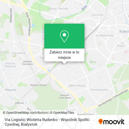 Mapa Via Logistic Wioletta Rudenko - Wspólnik Spółki Cywilnej
