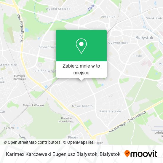 Mapa Karimex Karczewski Eugeniusz Białystok