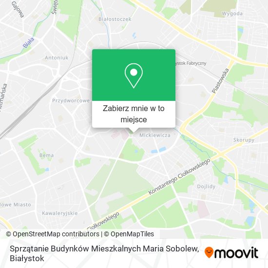 Mapa Sprzątanie Budynków Mieszkalnych Maria Sobolew