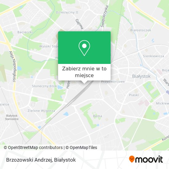Mapa Brzozowski Andrzej