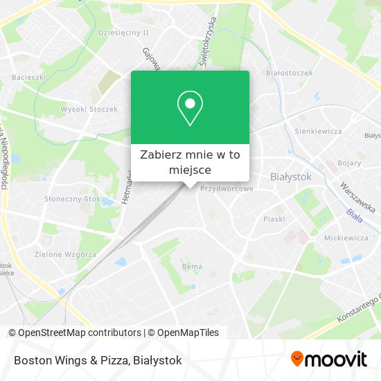 Mapa Boston Wings & Pizza