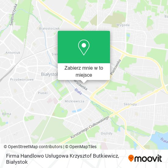 Mapa Firma Handlowo Usługowa Krzysztof Butkiewicz