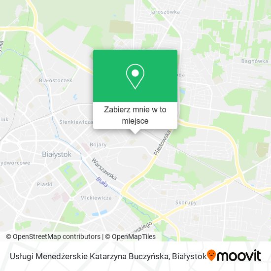 Mapa Usługi Menedżerskie Katarzyna Buczyńska