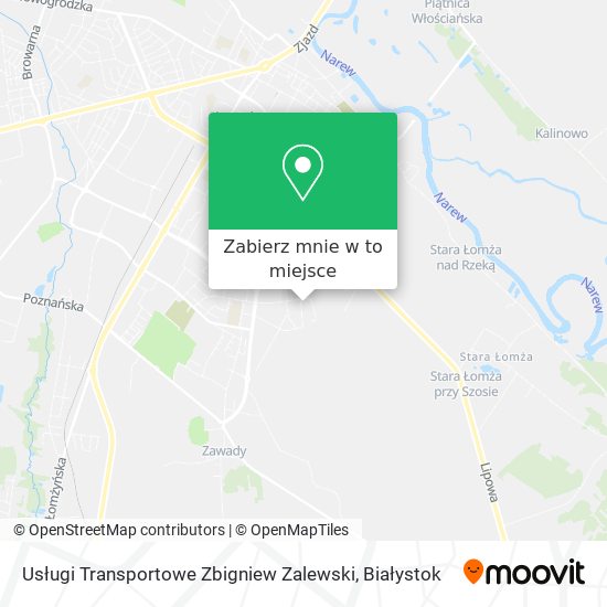 Mapa Usługi Transportowe Zbigniew Zalewski