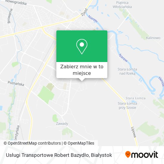 Mapa Usługi Transportowe Robert Bazydło
