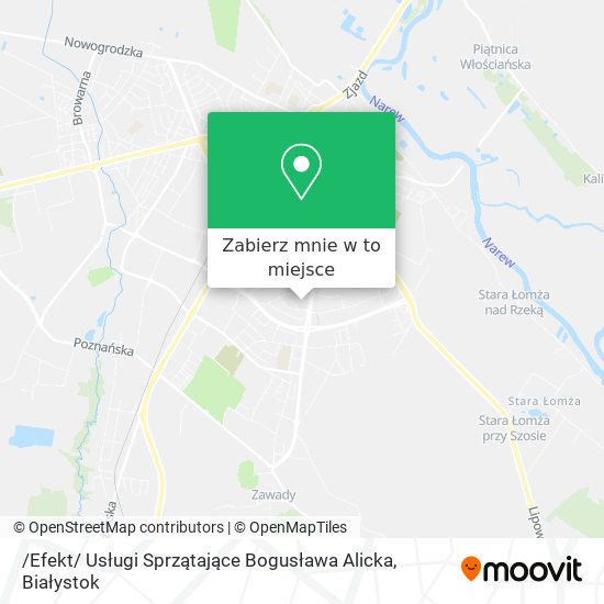Mapa /Efekt/ Usługi Sprzątające Bogusława Alicka