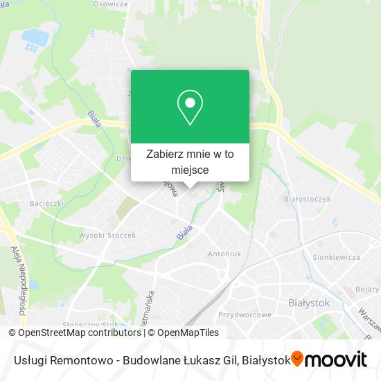 Mapa Usługi Remontowo - Budowlane Łukasz Gil