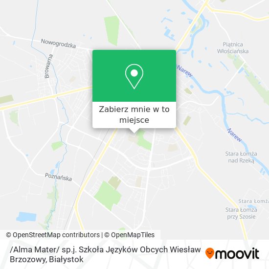 Mapa /Alma Mater/ sp.j. Szkoła Języków Obcych Wiesław Brzozowy