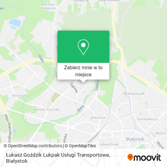 Mapa Łukasz Goździk Lukpak Usługi Transportowe
